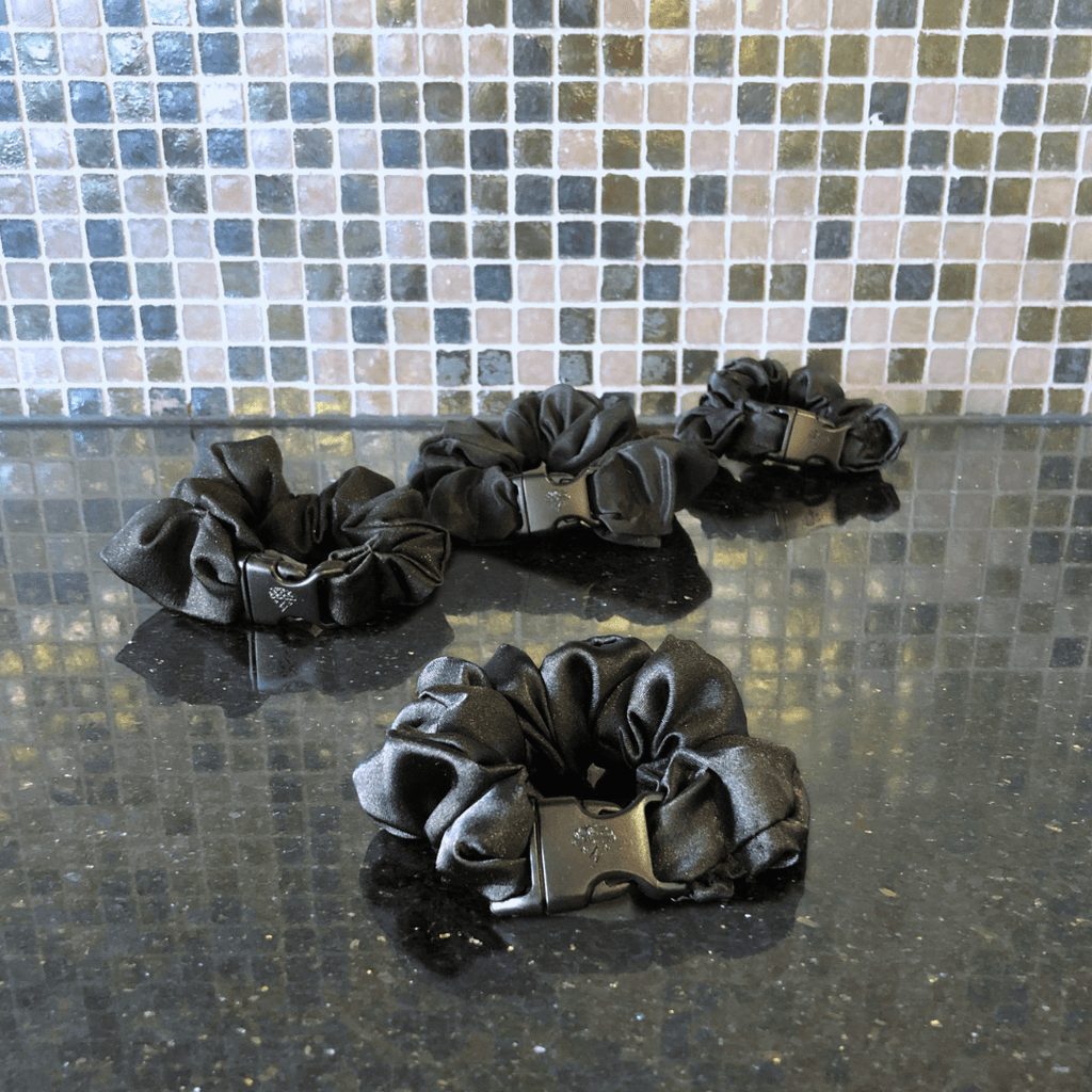 The Midnight Hold: Recycled Satin Scrunchie