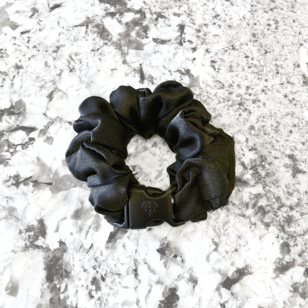 The Midnight Hold: Recycled Satin Scrunchie