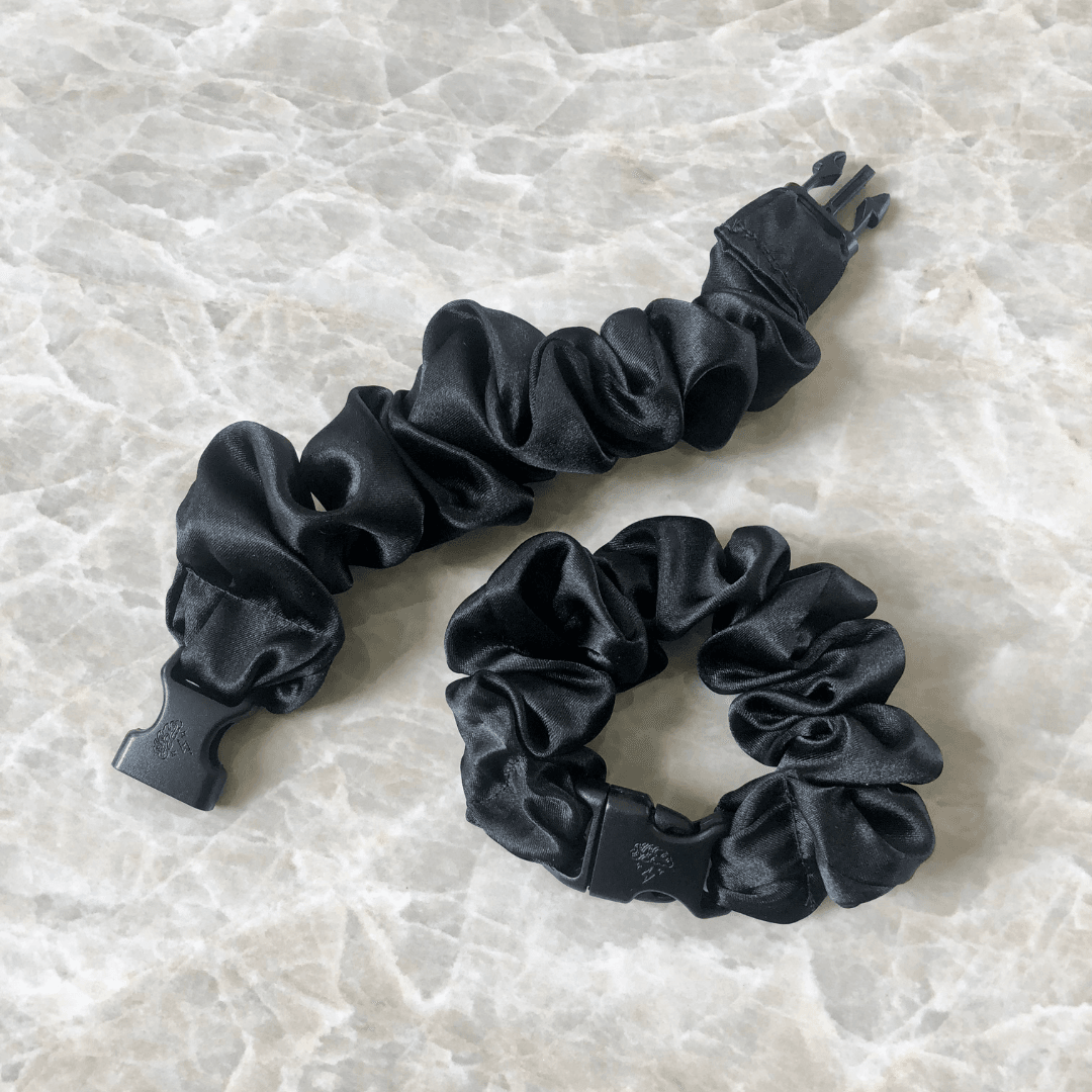 The Midnight Hold: Recycled Satin Scrunchie